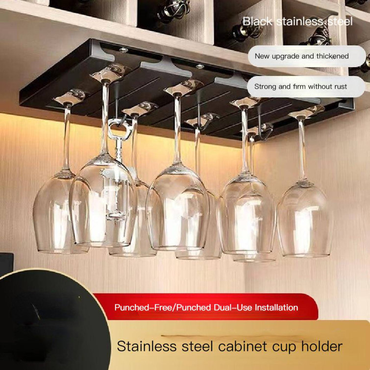 Stainless steel best sale glass rack